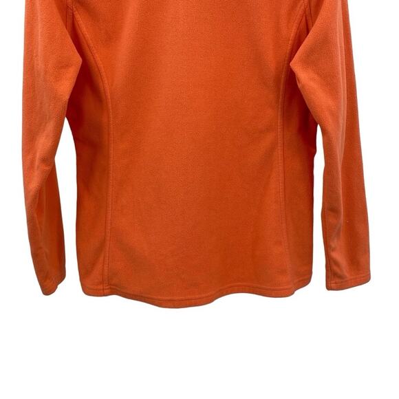C9 By Champion Orange Mock Neck Quarter Zip Fleece Long Sleeve Sweatshirt Large - Picture 6 of 12
